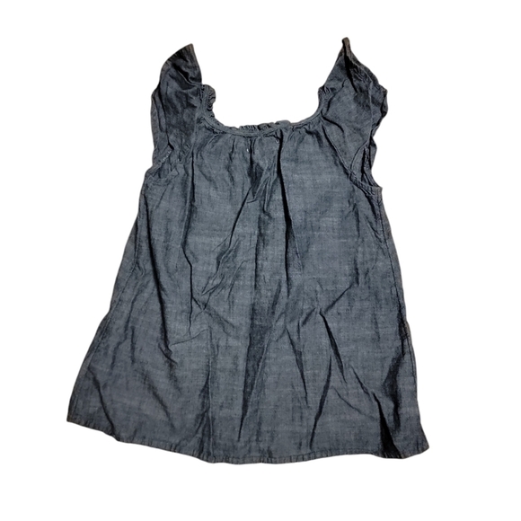 5/$10 Old Navy size small (6-7) blue peasant top - Picture 3 of 10